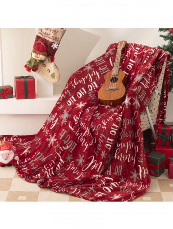 Double Sided Holiday Flannel Blanket